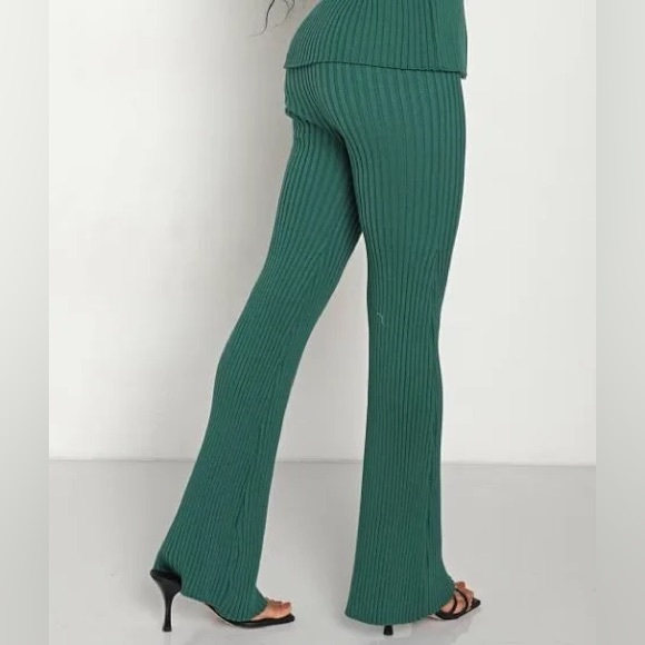 Callahan green knit flare pants - Picture 2 of 5